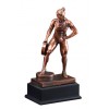 Resin Sculpture Female Bar In Hand Trophy